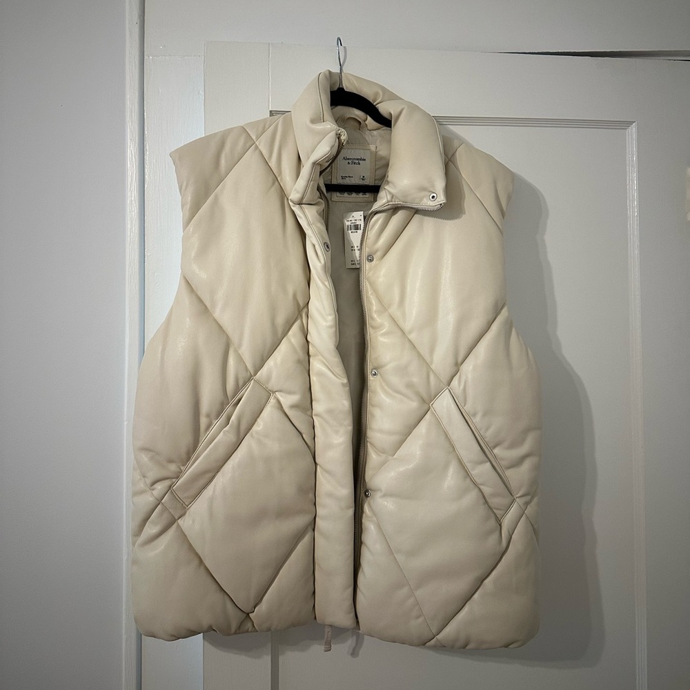 Abercrombie Oversized Leather Vest